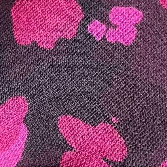 Vtg Y2K Express Sheer Floral Ruffle Top M Dark Romantic Goth Fairy Coquette - Picture 11 of 11